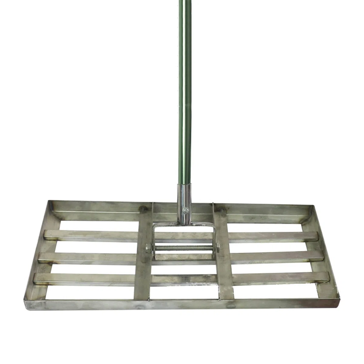 Grabie poziomicowe do trawnika Golf Garden Trawa, grabie do wyrównywania trawnika ze stali nierdzewnej, wyposażone w uchwyt 172,7 cm, wytrzymały sprzęt do popychania trawnika o dużej