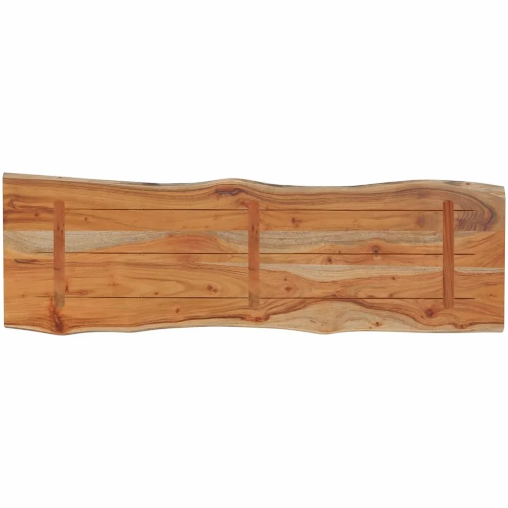 Blat do stołu 120x40x2,5cm drewno akacjowe naturalna krawędź