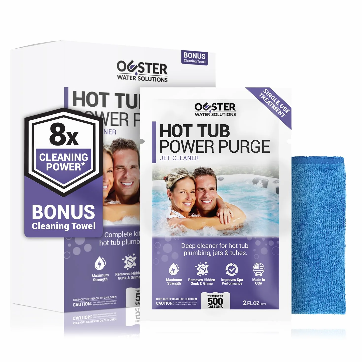 Bio Ouster Odbudowa wanny z hydromasażem – spłukiwanie wanny z hydromasażem, płyn do czyszczenia jacuzzi i rur, chemikalia do jacuzzi, środki chemiczne spa do wanny z hydromasażem, do jacuzzi (zestaw