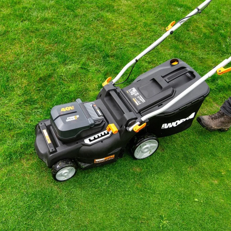 Worx Nitro Kosiarka, Czarny/Pomarańczowy, 40 l