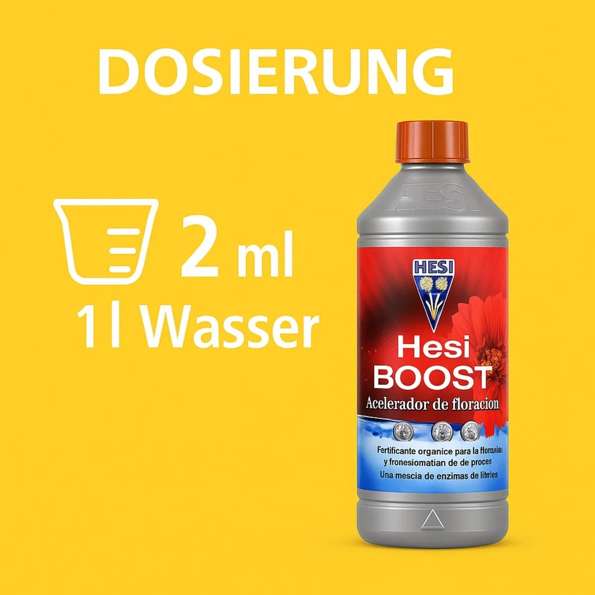 Weedness Hesi Boost 2,5 litra do fazy kwitnienia – nawóz naturalny do roślin pokojowych, bio płynny organiczny ruszt do kwiatów