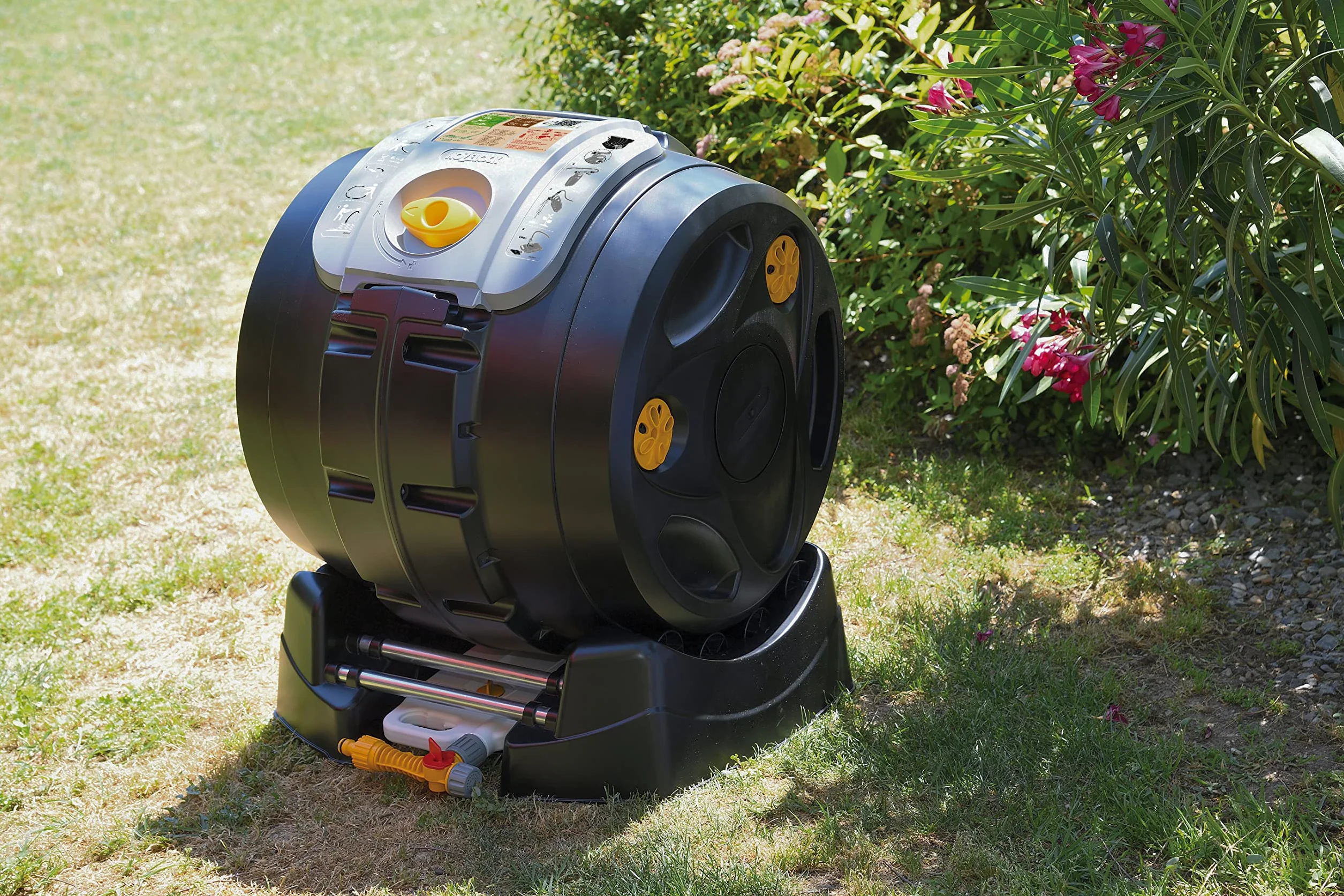 Hozelock Easymix Kompostownik Bębnowy, Czarny, 100 l