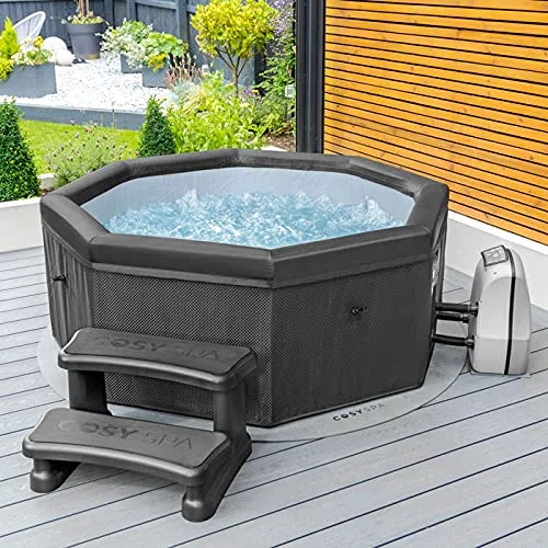 CosySpa Kroki spa z hydromasażem – kroki wejścia do jacuzzi. Akcesoria do jacuzzi | Kroki basenowe do nadmuchiwanych wann z hydromasażem lub basenem | Przenośne kroki do przyczep kempingowych