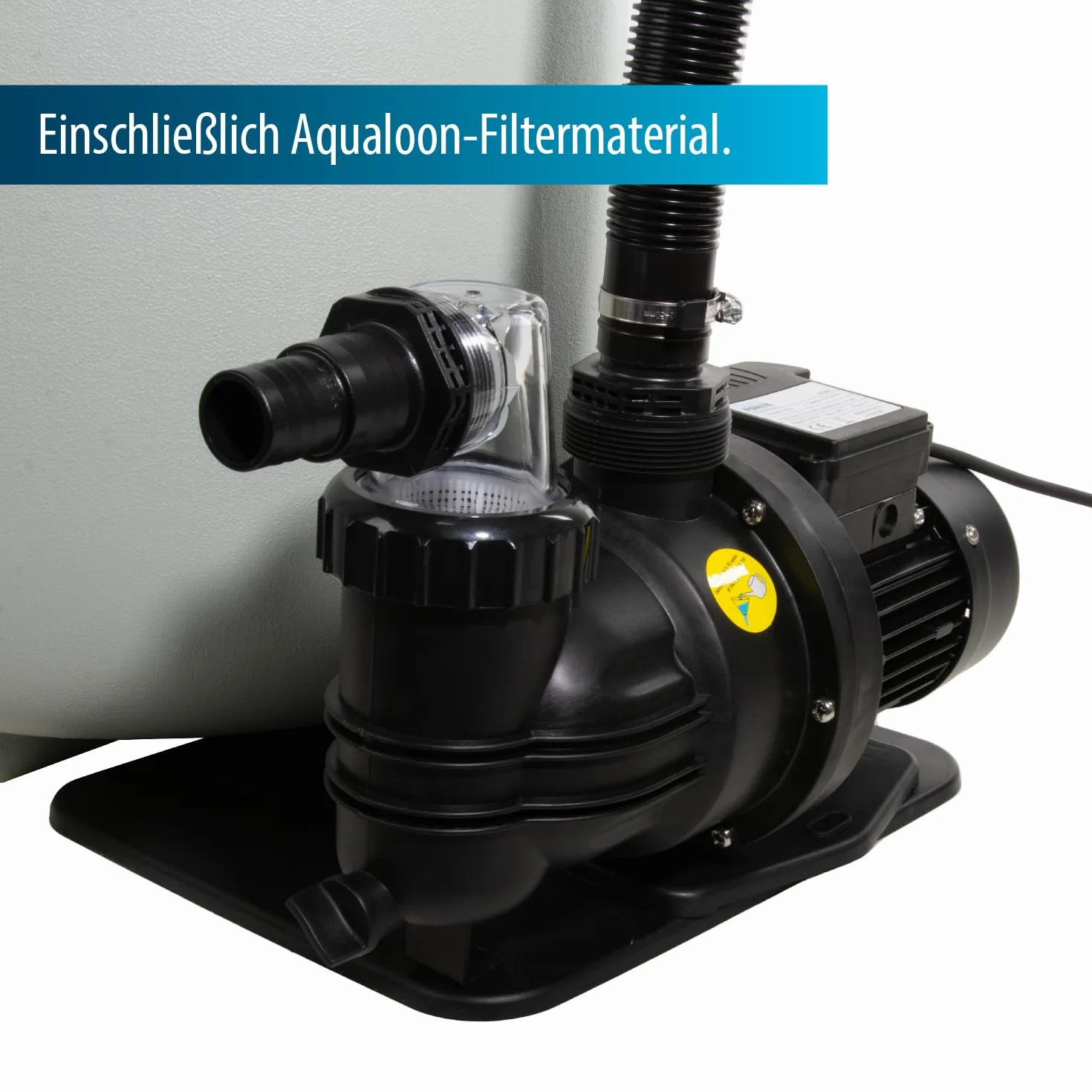 AquaForte Zestaw filtrów piaskowych SQ460-Super do basenu, 60 m³, pompa 10 m³/h, 550 W