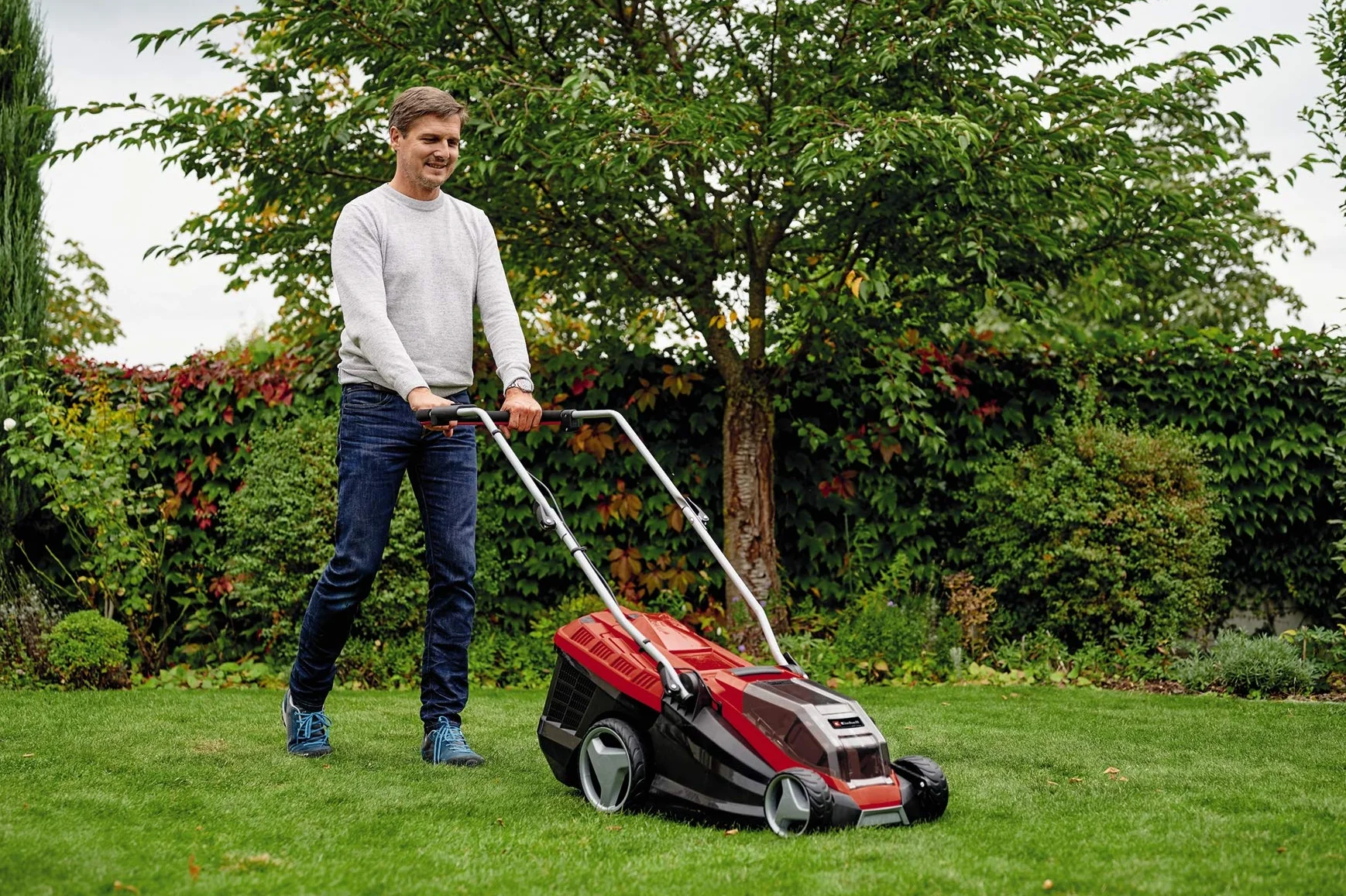 Einhell Ge-Cm 36/36 Li Kosiarka, Czarny/Czerwony, 36 cm