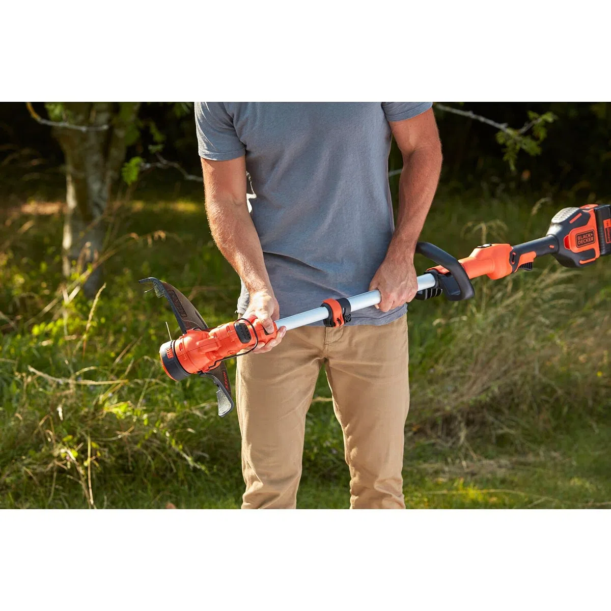 BLACK+DECKER Bezprzewodowa podkaszarka do trawy 36 V bateria nie wchodzi w zakres dostawy (goły), BCSTA536B-XJ