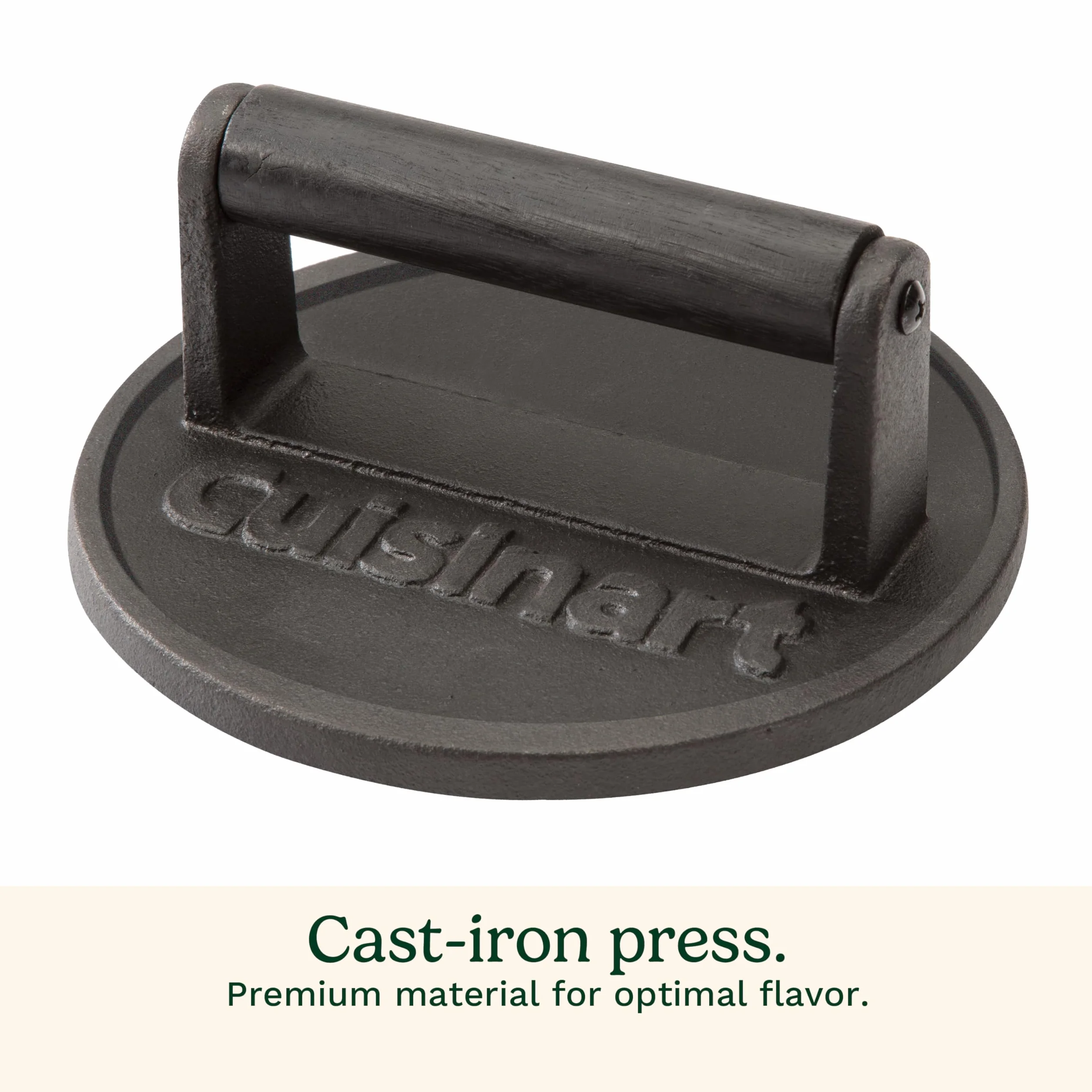 Cuisinart CISB-111 Smashed Burger Press, Cast Iron