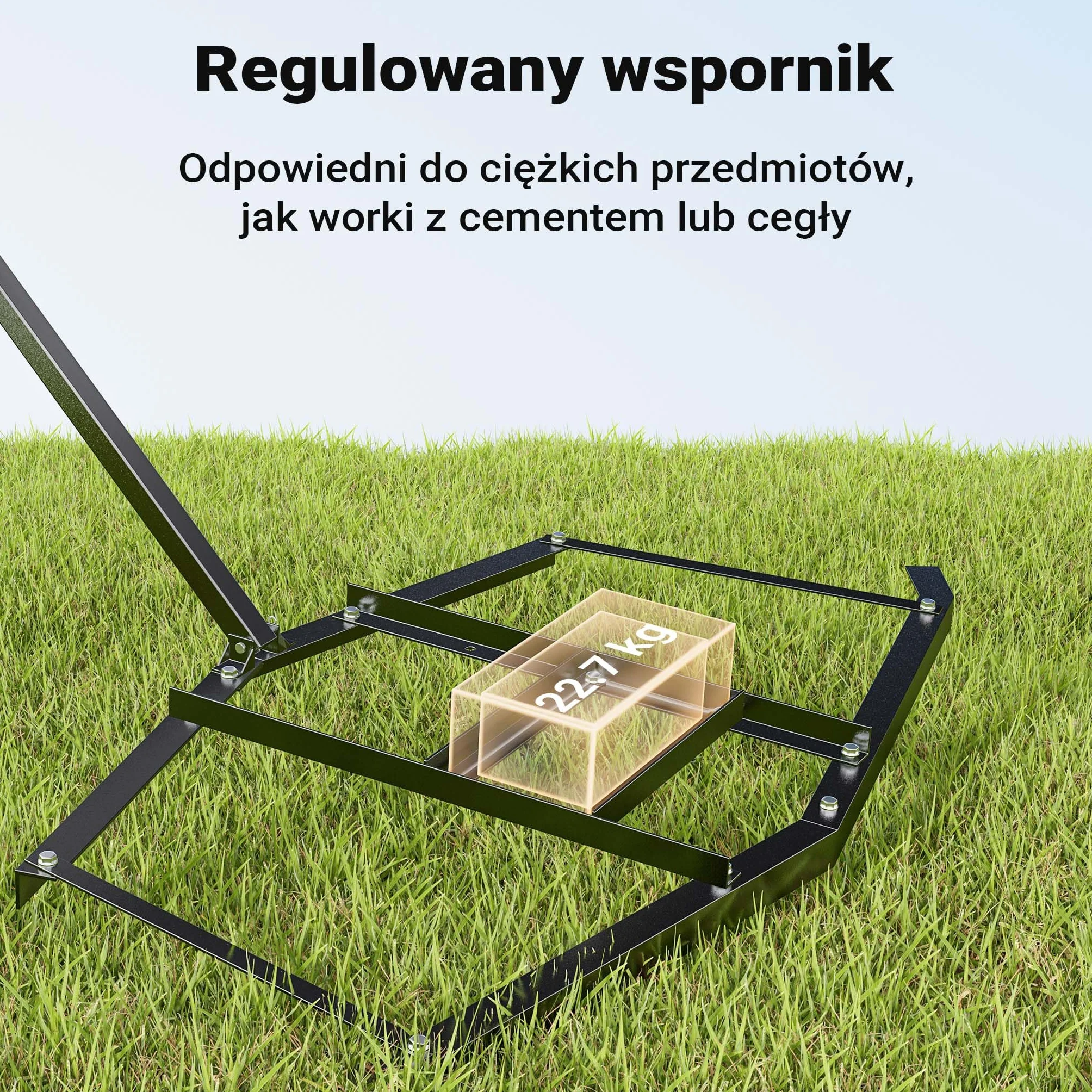 Wiltec Brona 172 x 90 cm do kosiarek i ATV, brona łąkowa ciągniona 66" do uprawy i wyrównywania gleby