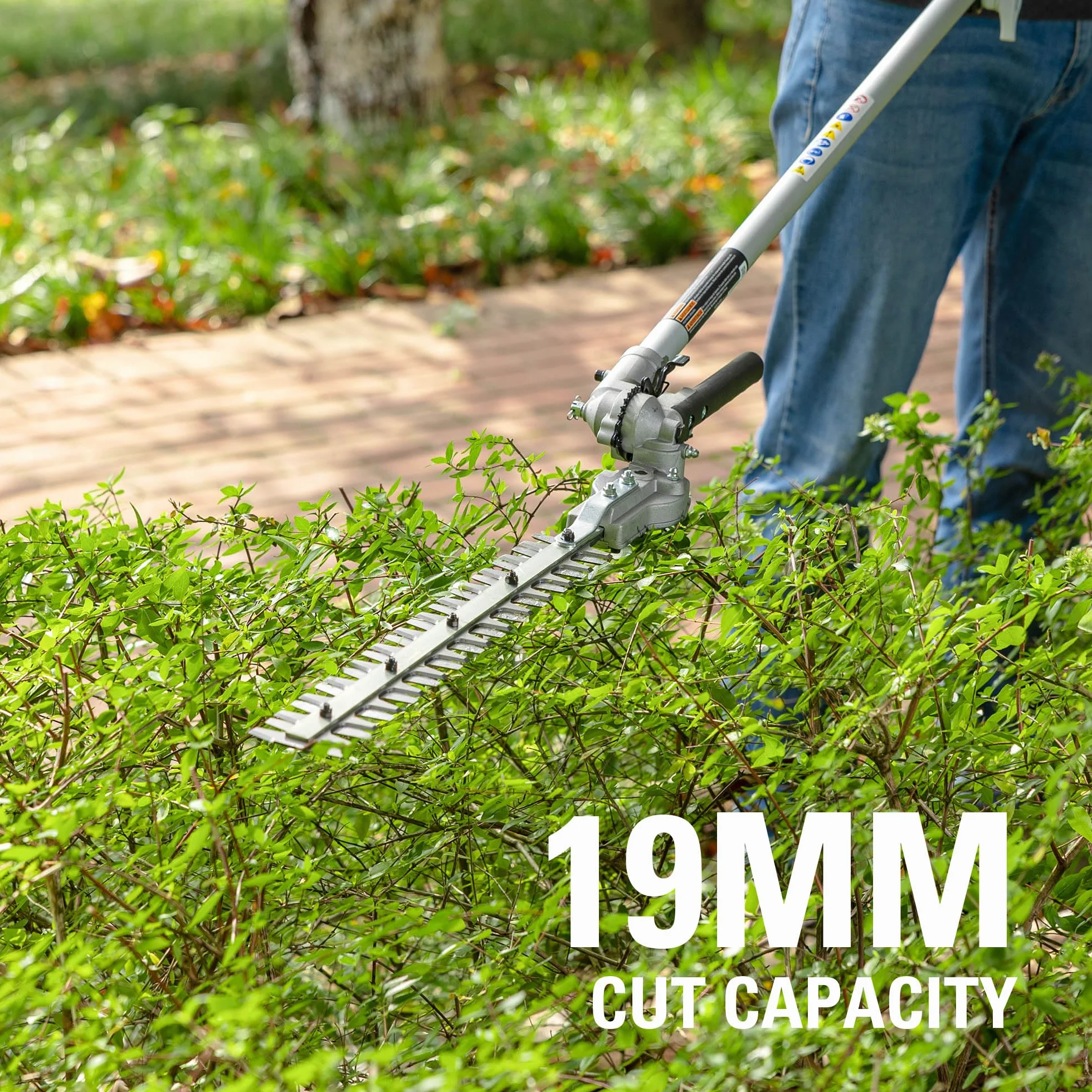 Greenworks oryginalna przystawka do podkaszarki w postaci nożyc do żywopłotu ATR-HTA-GW (Nożyce do żywopłotu jako przystawka do różnych modeli podkaszarek od Greenworks)