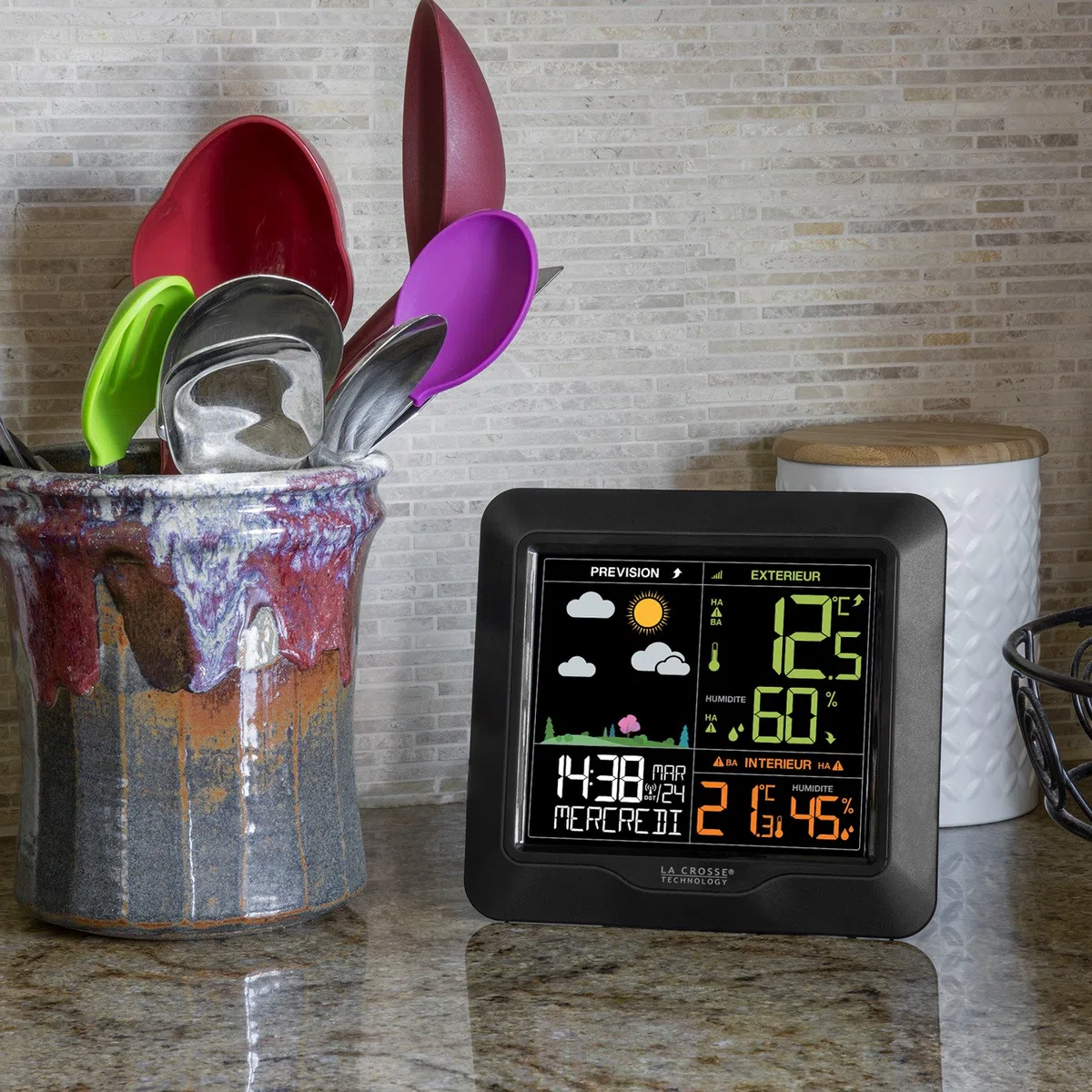 La Crosse Technology - WS6822 - Stacja pogodowa z kolorowym wyświetlaczem LCD