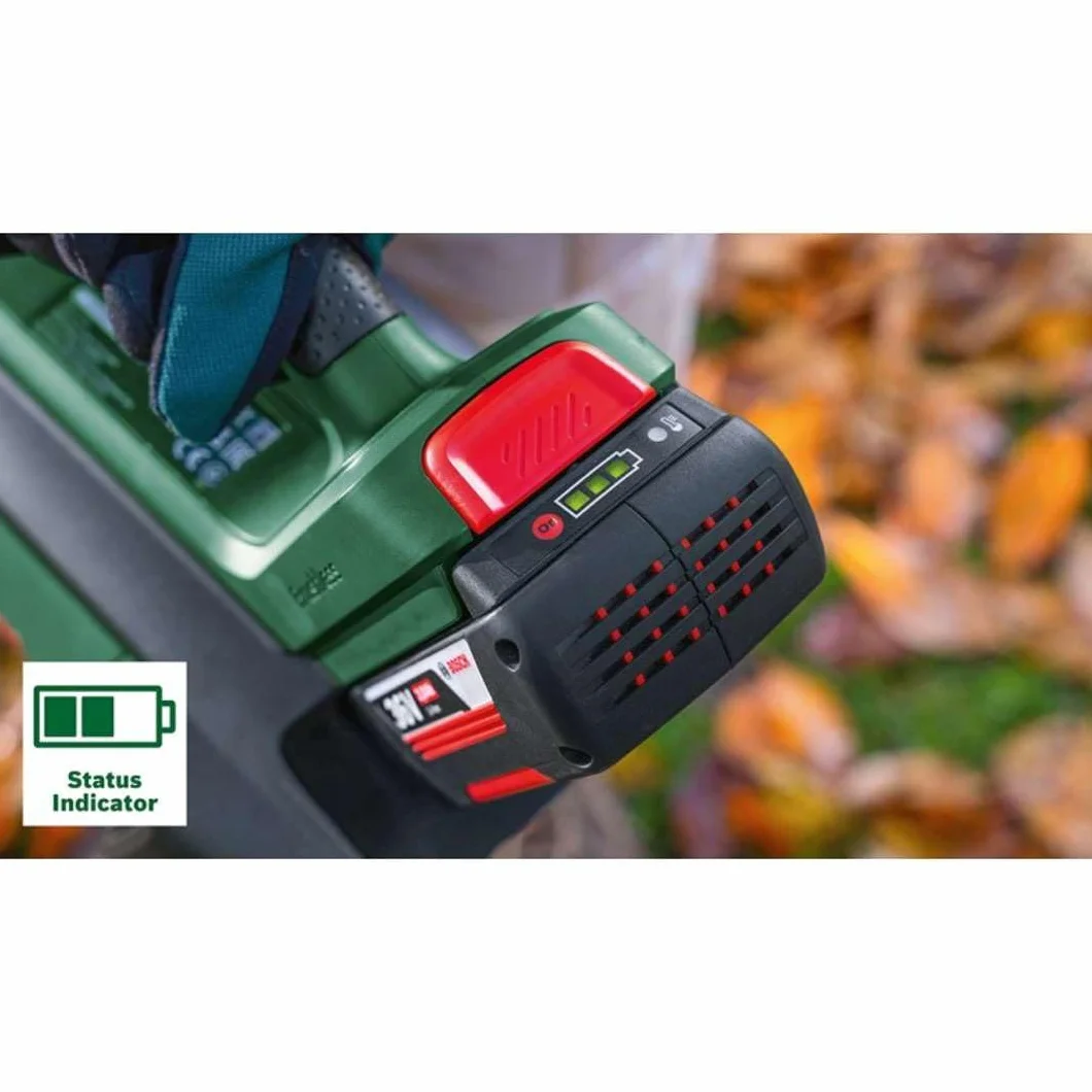 Bosch Home and Garden Akumulatorowa Dmuchawa do Liści, 36V-750, Bez Akumulatora, System 36V, do Usuwania Zalegających Liści i Porządkowania Dużych Terenów, Waga 2.8 kg, Opakowanie Kartooptymalne