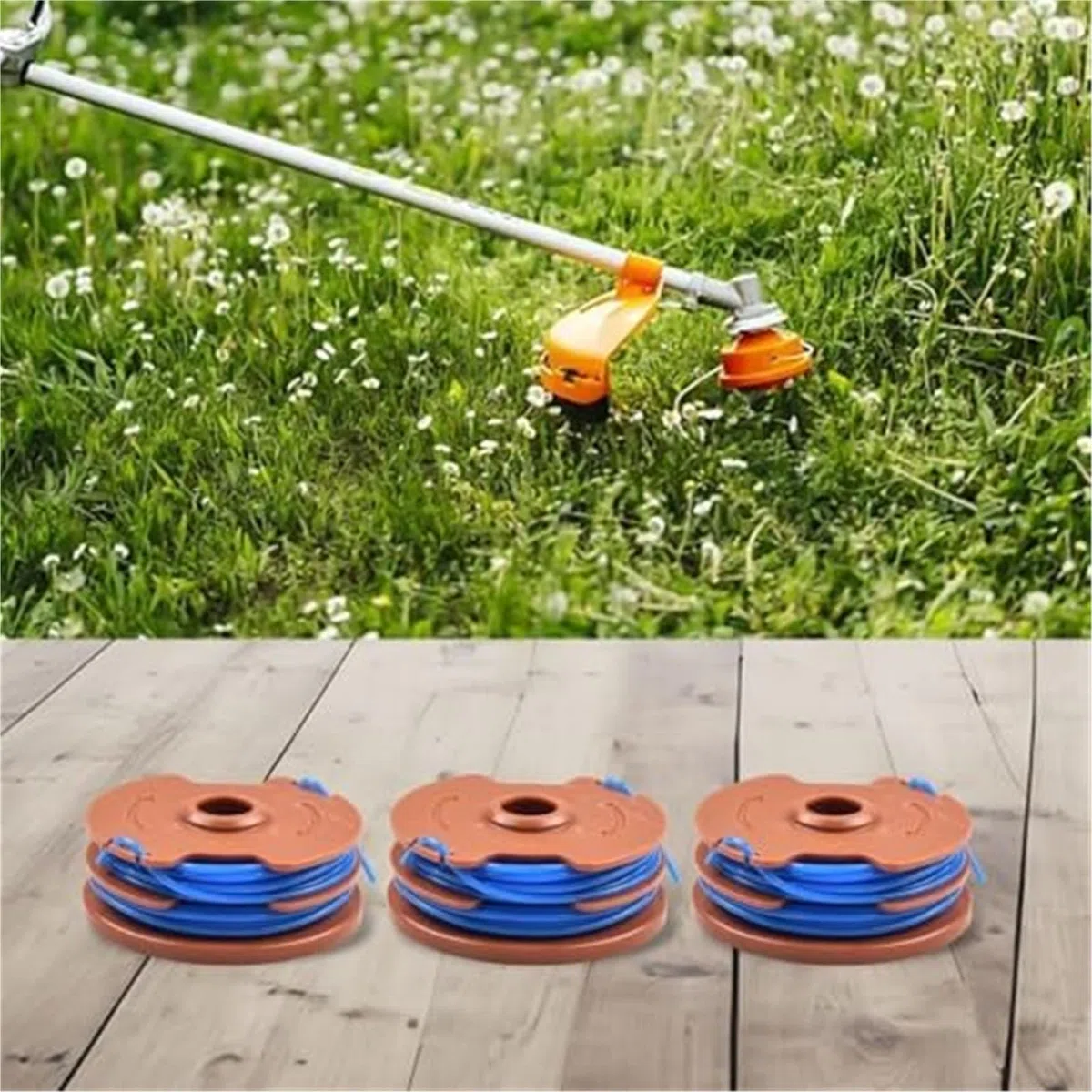 Szpula z linką i podwójna szpula 0,5 mm dla podkaszarki dla trawy TTB820GGT 600 W, 3 sztuki Uzupełnienie szpuli Weed Eater