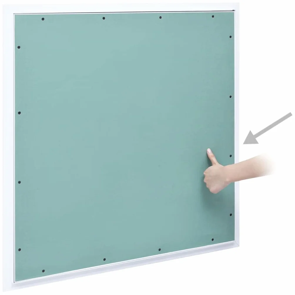 vidaXL Panel rewizyjny z aluminiową ramą i płytą z gipsu, 700x700 mm